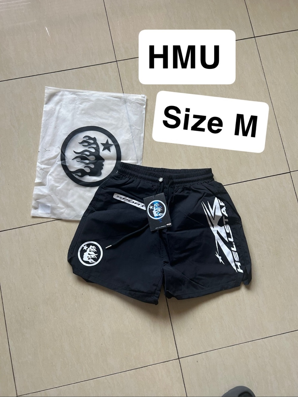 Hellstar Black Men’s Athletic Shorts - Size M